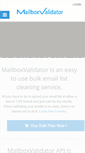 Mobile Screenshot of mailboxvalidator.com