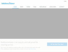Tablet Screenshot of mailboxvalidator.com